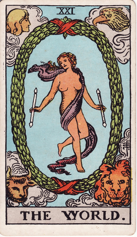 The World, card twenty-one of the tarot